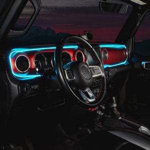 Jeep Wrangler JL LED Dash Strip Kit - Interior - ORACLE Lighting - Dynamic ColorSHIFT - `18-`23